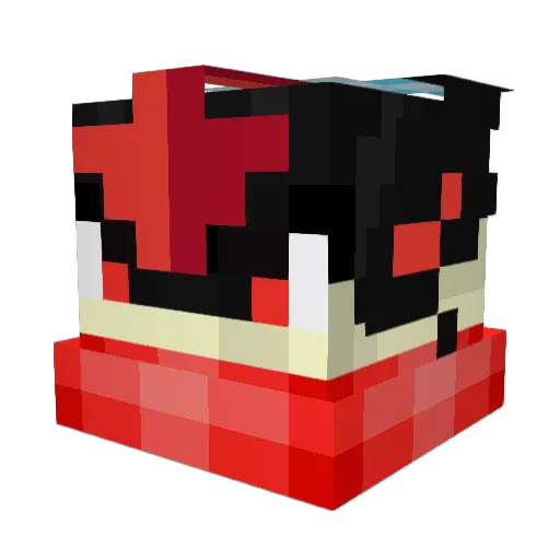 Anjeri2017 Minecraft avatar head, 3D render