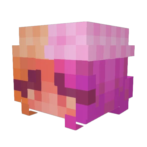 Anji_Anju Minecraft avatar head, 3D render