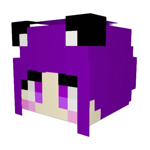 Anjing_ Minecraft avatar head, 3D render