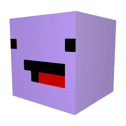 Anjomin Minecraft avatar head, 3D render