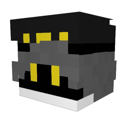 AnkCheddar Minecraft avatar head, 3D render