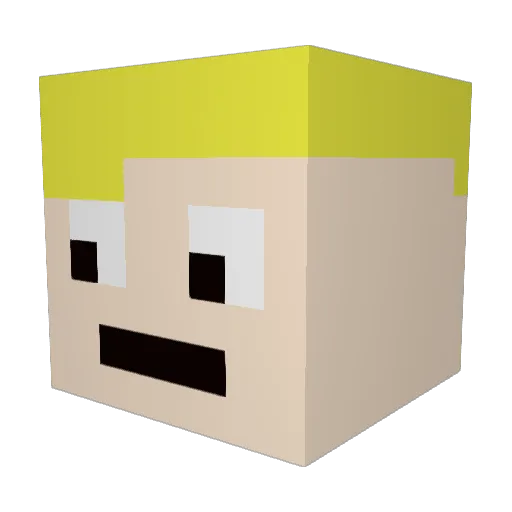 AnkJavelN Minecraft avatar head, 3D render