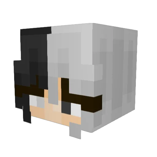 AnkQ122 Minecraft avatar head, 3D render