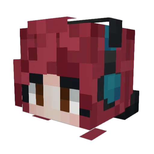 Anka2512 Minecraft avatar head, 3D render