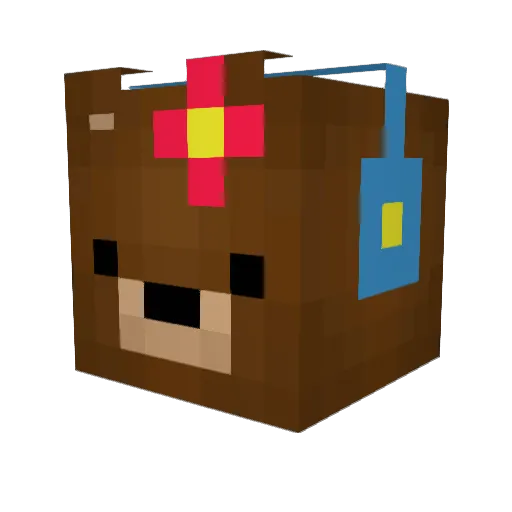 Anka_Channel Minecraft avatar head, 3D render