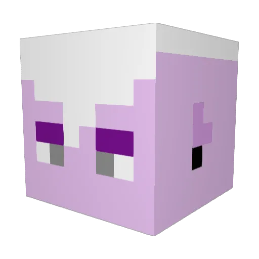 Ankaiza Minecraft avatar head, 3D render