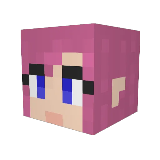 Ankariel Minecraft avatar head, 3D render