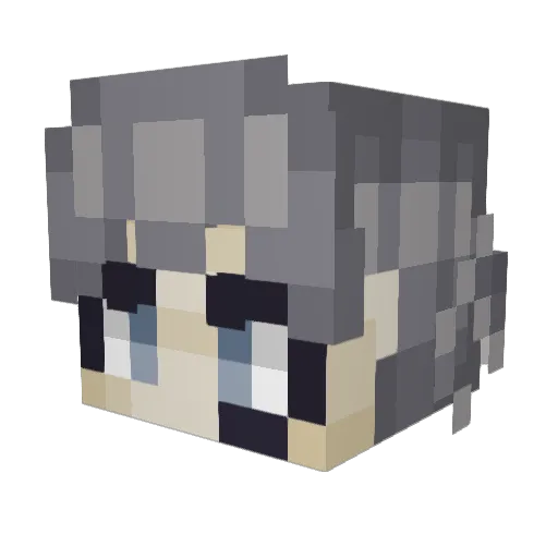 Ankha5 Minecraft avatar head, 3D render