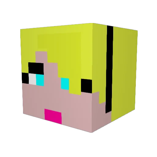 Ankharest Minecraft avatar head, 3D render