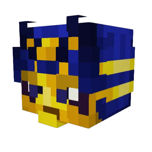 Ankhimator Minecraft avatar head, 3D render