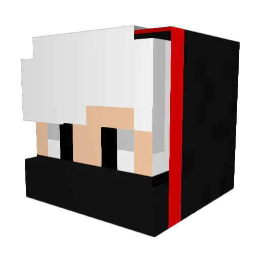 Ankhu Minecraft avatar head, 3D render