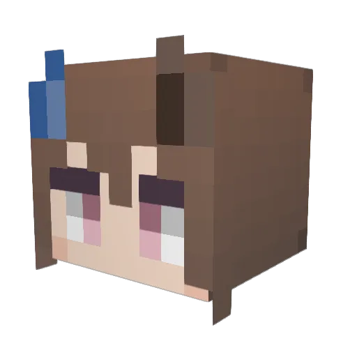 Ankimo_ Minecraft avatar head, 3D render