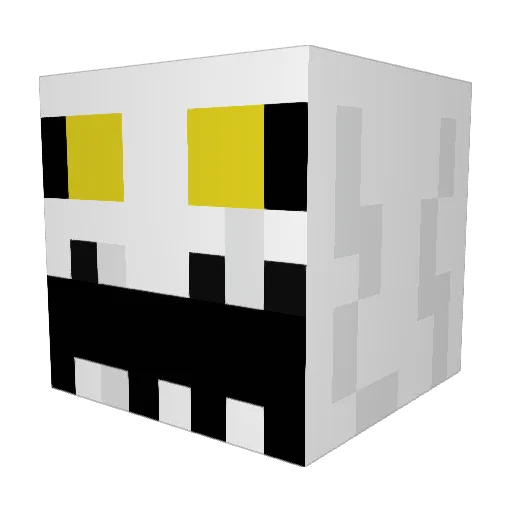 Ankkapro Minecraft avatar head, 3D render