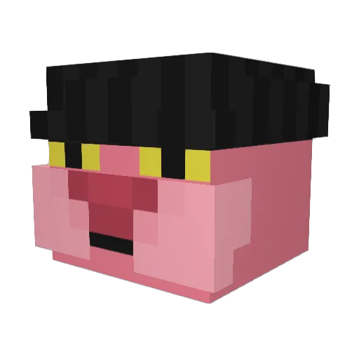 Ankle_Scooter Minecraft avatar head, 3D render