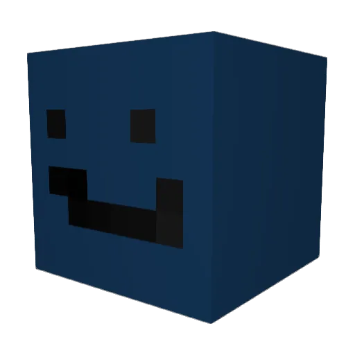 Anklt Minecraft avatar head, 3D render