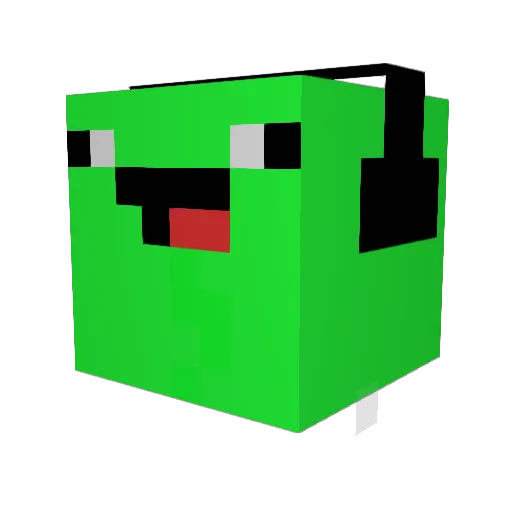Ankotabeyo Minecraft avatar head, 3D render