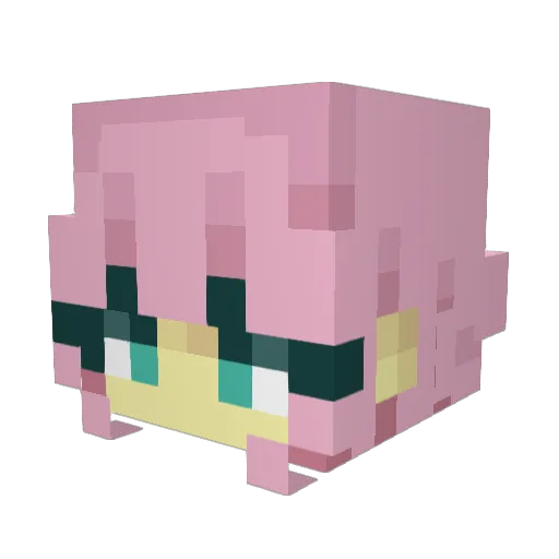 Ankuhh Minecraft avatar head, 3D render