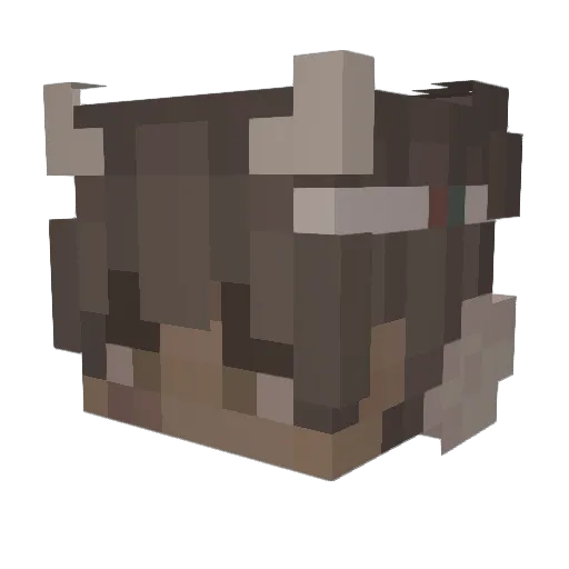 AnkushX Minecraft avatar head, 3D render