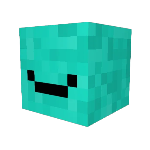 AnkyGG Minecraft avatar head, 3D render