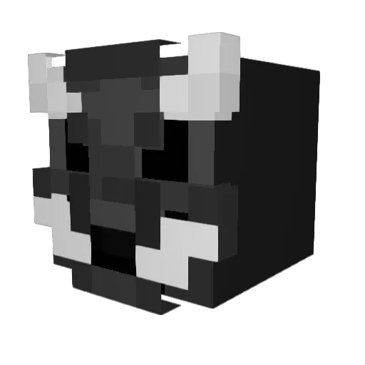 Anlech Minecraft avatar head, 3D render