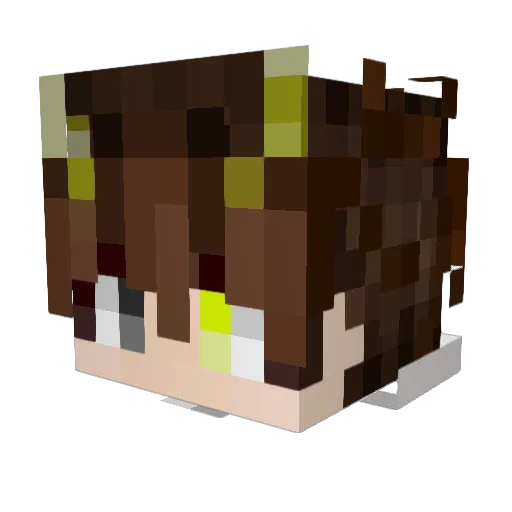 Anltsord Minecraft avatar head, 3D render