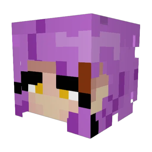 AnnFx Minecraft avatar head, 3D render