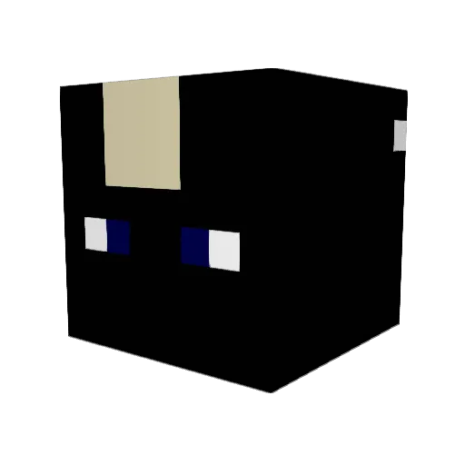 AnnRhae Minecraft avatar head, 3D render