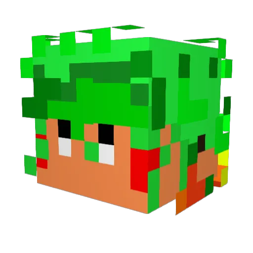 Ann_NO1 Minecraft avatar head, 3D render