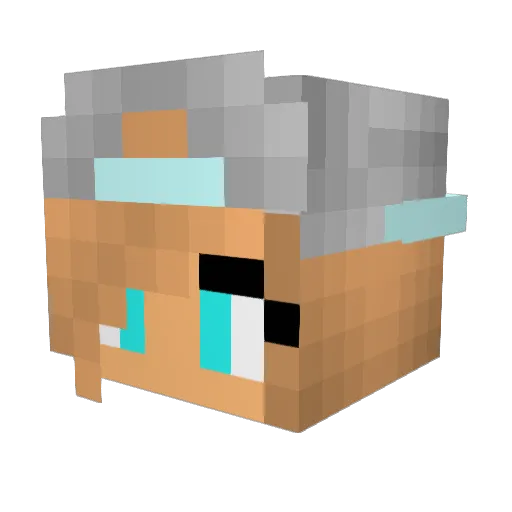 Anna1477 Minecraft avatar head, 3D render