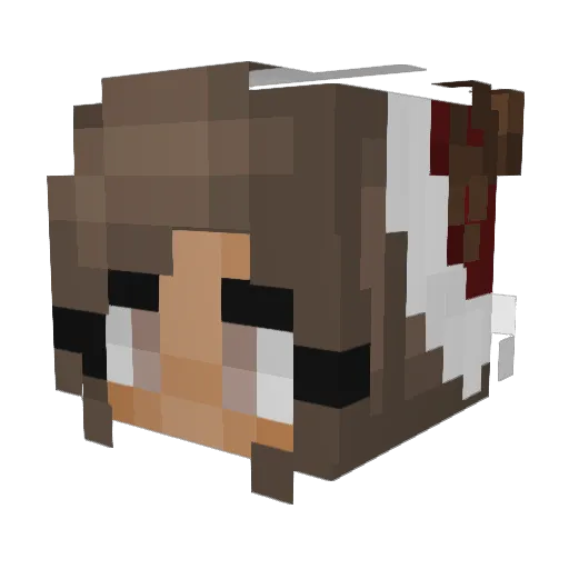 Anna150502 Minecraft avatar head, 3D render
