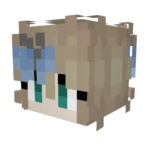 Anna170204 Minecraft avatar head, 3D render