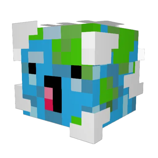 Anna2038 Minecraft avatar head, 3D render