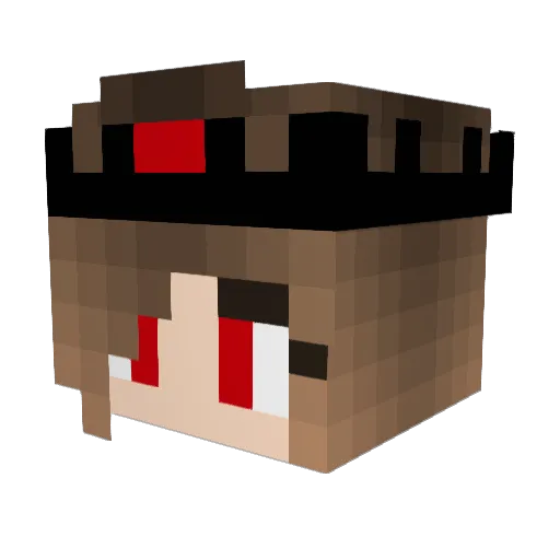 Anna9977 Minecraft avatar head, 3D render