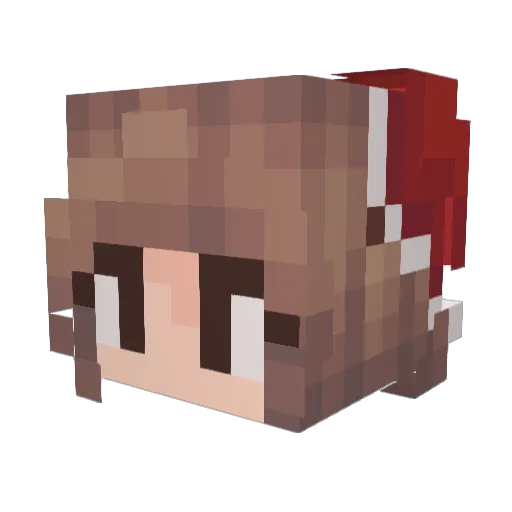 AnnaAngel15 Minecraft avatar head, 3D render