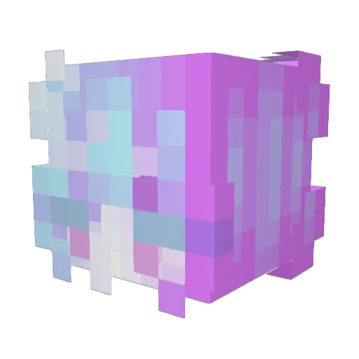 AnnaFW Minecraft avatar head, 3D render