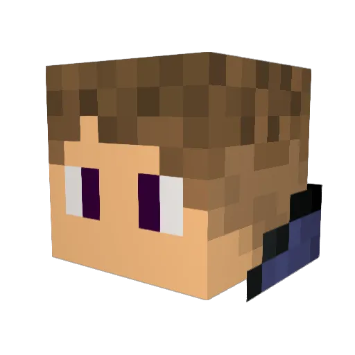 AnnaMausi_x3HD Minecraft avatar head, 3D render