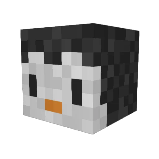 AnnaMoo101 Minecraft avatar head, 3D render