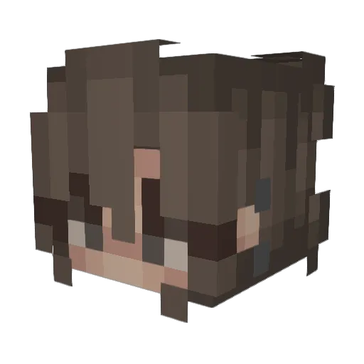 AnnaPlayz_2 Minecraft avatar head, 3D render