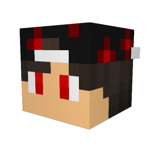 AnnaPolina_ Minecraft avatar head, 3D render