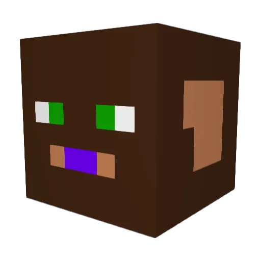 AnnaSummerHammer Minecraft avatar head, 3D render