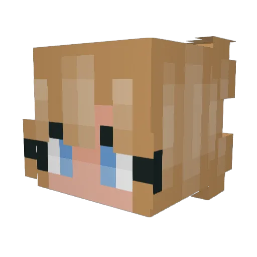 Anna_Katharina Minecraft avatar head, 3D render