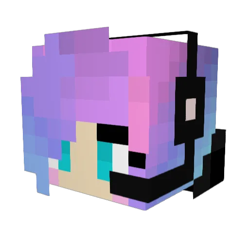 Anna_Kr Minecraft avatar head, 3D render