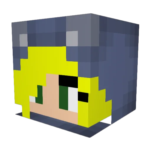 Anna_Lotta Minecraft avatar head, 3D render
