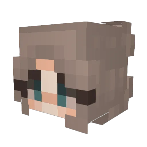Anna_Viby Minecraft avatar head, 3D render