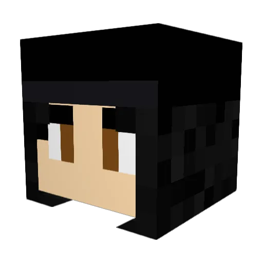 Anna_Wolf Minecraft avatar head, 3D render