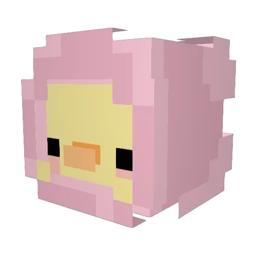 Anna_Wolrief Minecraft avatar head, 3D render