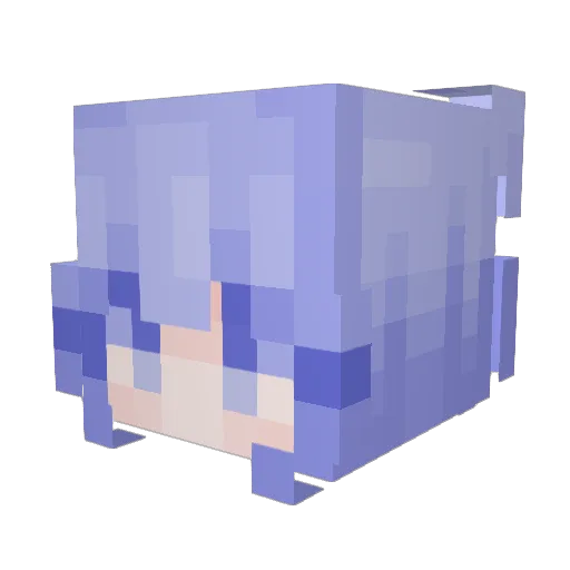 Anna_shine Minecraft avatar head, 3D render