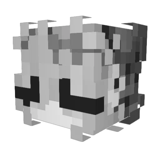 Anna_wawa Minecraft avatar head, 3D render