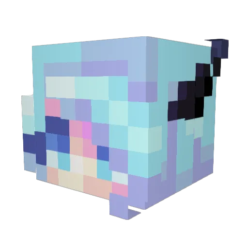 Annabananan Minecraft avatar head, 3D render