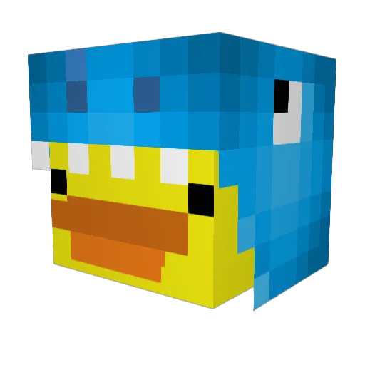 Annabellifer Minecraft avatar head, 3D render